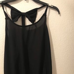 Black Bow in the back Blouse